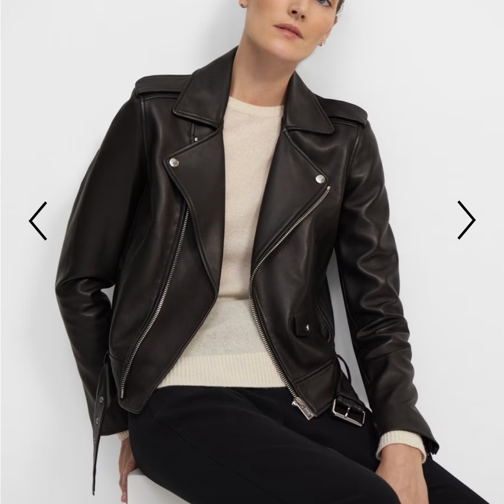 Theory Lambskin Moto Jacket